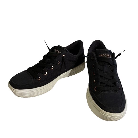 Women Skechers Arch Fit Air Cooled Black Shoes With Memory Foam. Size 7 - Picture 1 of 10